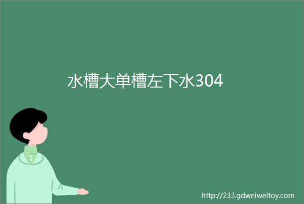 水槽大单槽左下水304